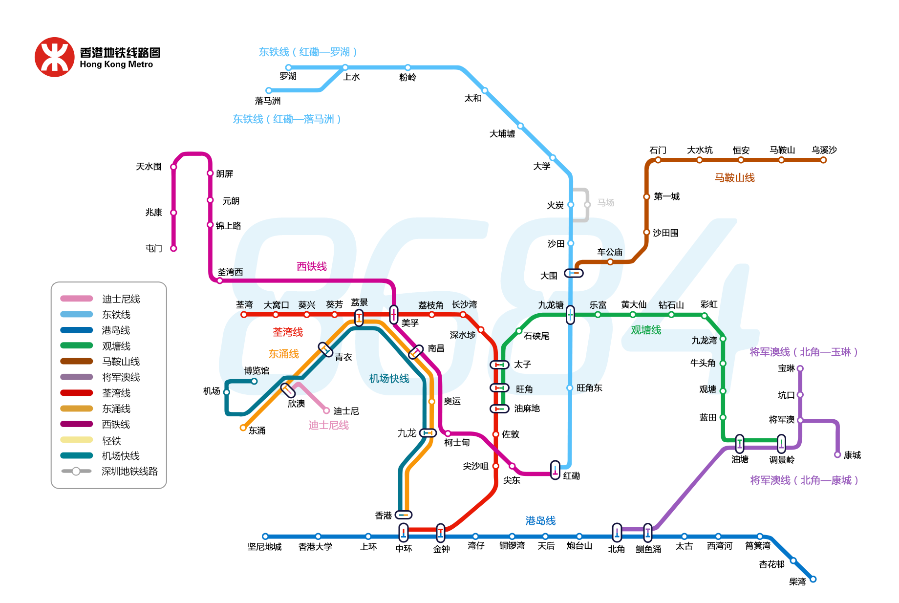 香港地铁最新线路图详解，轻松掌握地铁线路，一步步指引你前行